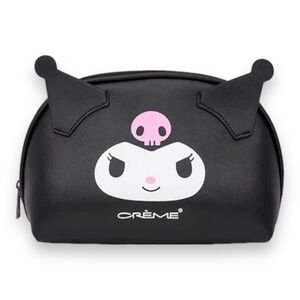 NEW The Creme Shop x Sanrio Kuromi Kawaii Makeup Bag Faux Leather Cosmetic Pouch